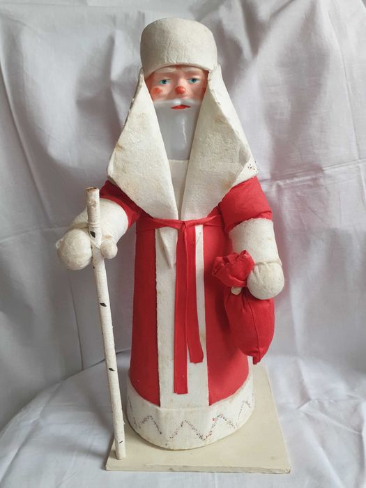 Ёлочные игрушки ссср зеркальные шары дед мороз под ёлку серпантин