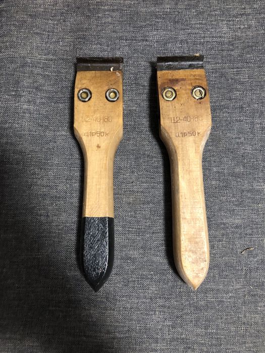 2 x Cyklina ręczna / skrobak stolarski - 40 mm - ZSRR
