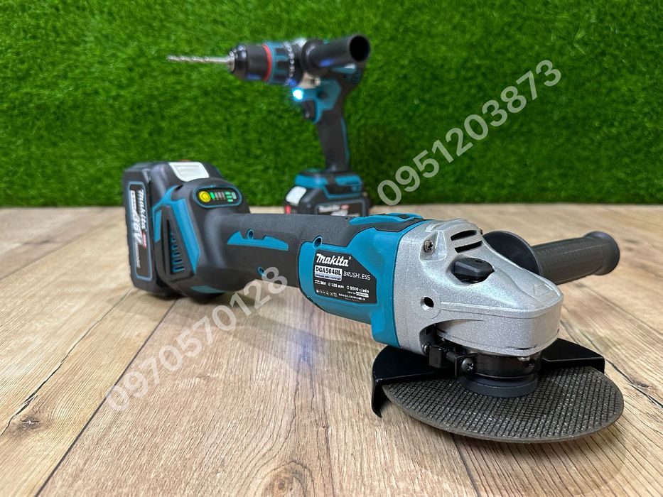 Набор 2/1 Makita Болгарка DGA504BL + Шуруповерт DHP485BL New 36V 8Ah