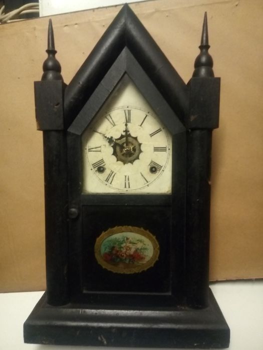 Antique WATERBURY Chapel Clock - Fully Functional