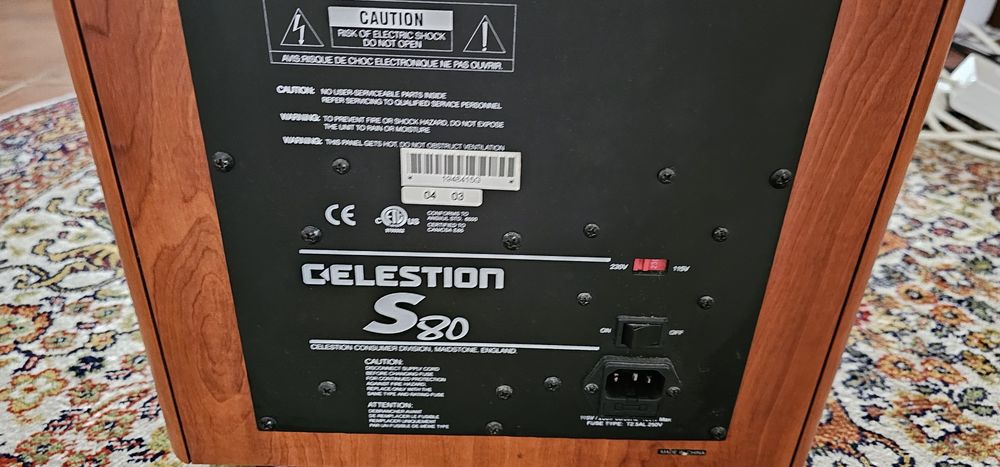 Subwoofer Celestion S80 como novo