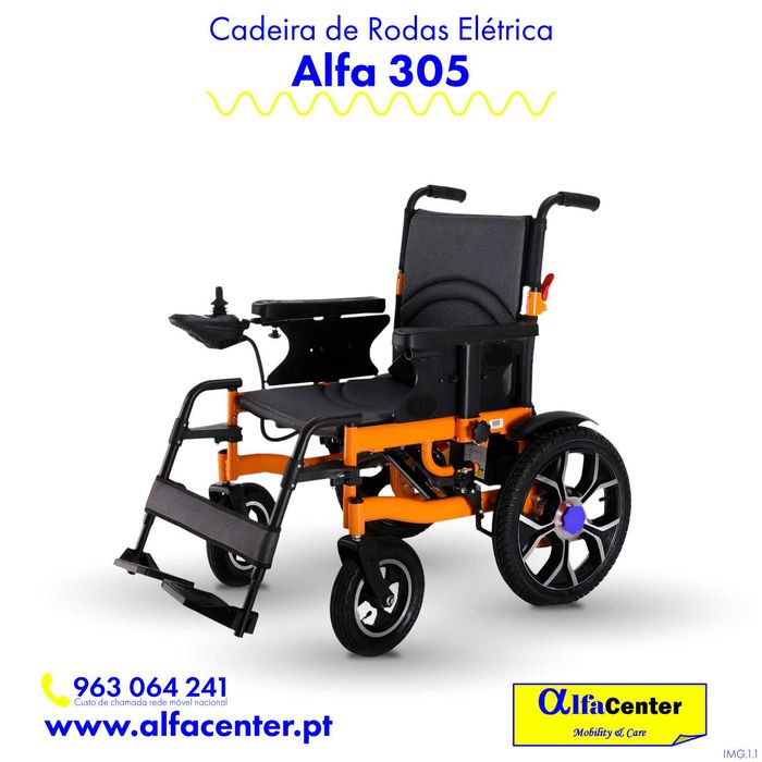 Cadeira de rodas elétrica Alfa 305 - NOVA