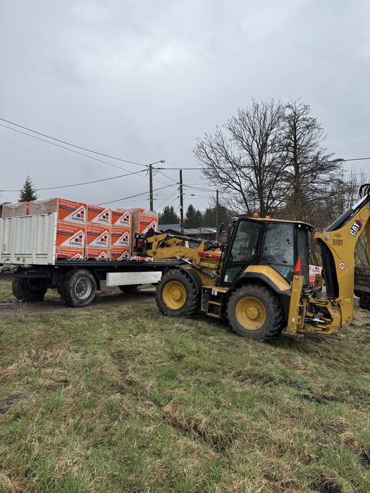 Usługi koparko ładowarka cat444prace,roboty ziemne załadunek,niwelacja