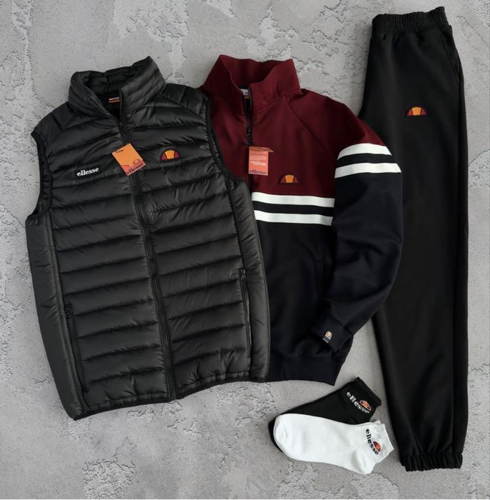 Чоловічий спортивний костюм еліс набір Ellesse [S-XXL] + шкарпетки!