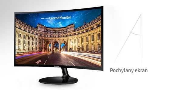 Monitor Gamingowy SAMSUNG 27" CF390 C27F390FHUXEN, zakrzywiony, 4ms