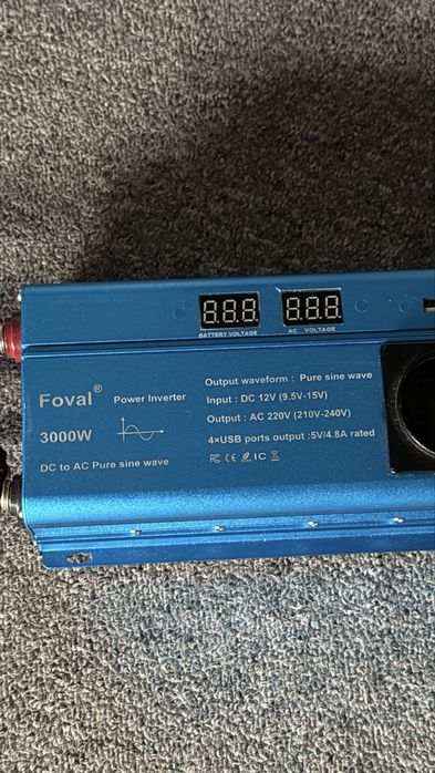 Przetwornica prądu foval 3000w