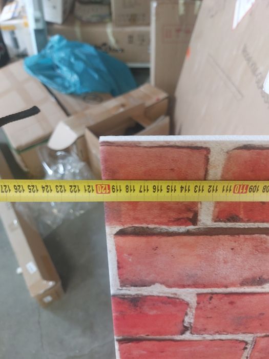 Panele ścienne 3D  Z Efektem Cegły Na Tło Sofy, 120x60 ,6sz