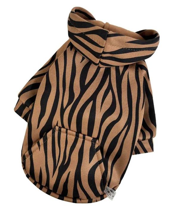 Тепленька Толстовка на флісі зебра для собачок(Україна виробник)