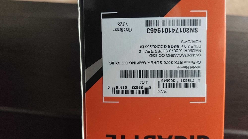 RTX 2070 SUPER gigabyte
