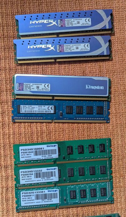 Пам'ять DDR3 4 2 gb Kingston Patriot Golden Memory Good Ram Hynix