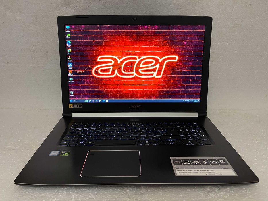17.3" Экран! Игровой ACER A717 /Core 7300HQ/ 16 RAM/ + ТОП Видео GTX!!