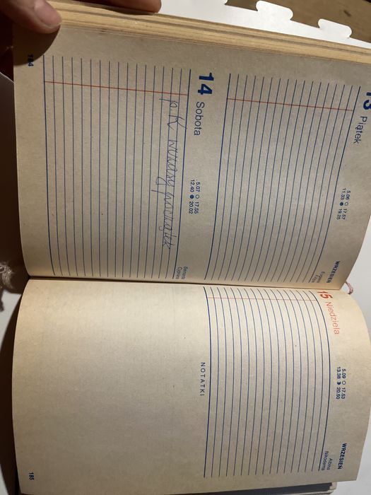 Terminarz Wojskowy tewo 1991