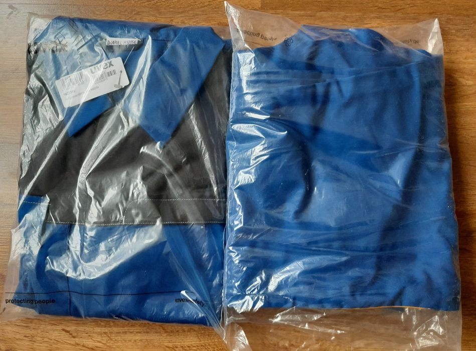 Ubranie typu szwedzkiego ogrodniczki i bluza Uvex 52/54
