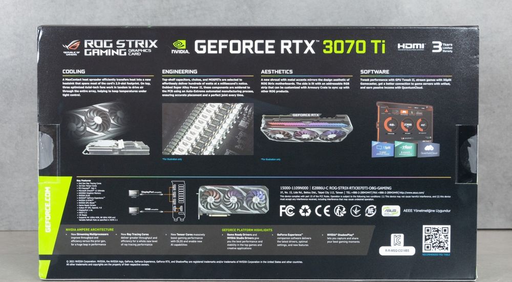 Asus Rog Strix GeForce RTX 3070 Ti OC Edition 8GB