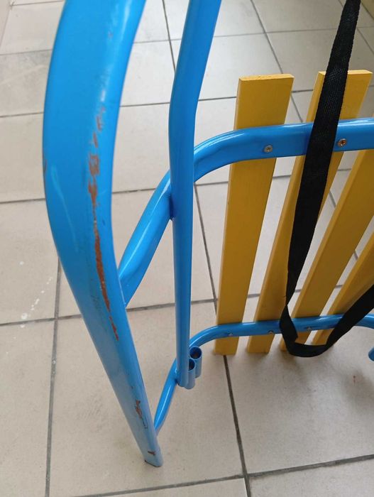 Санки зимние, синие, Санки детские