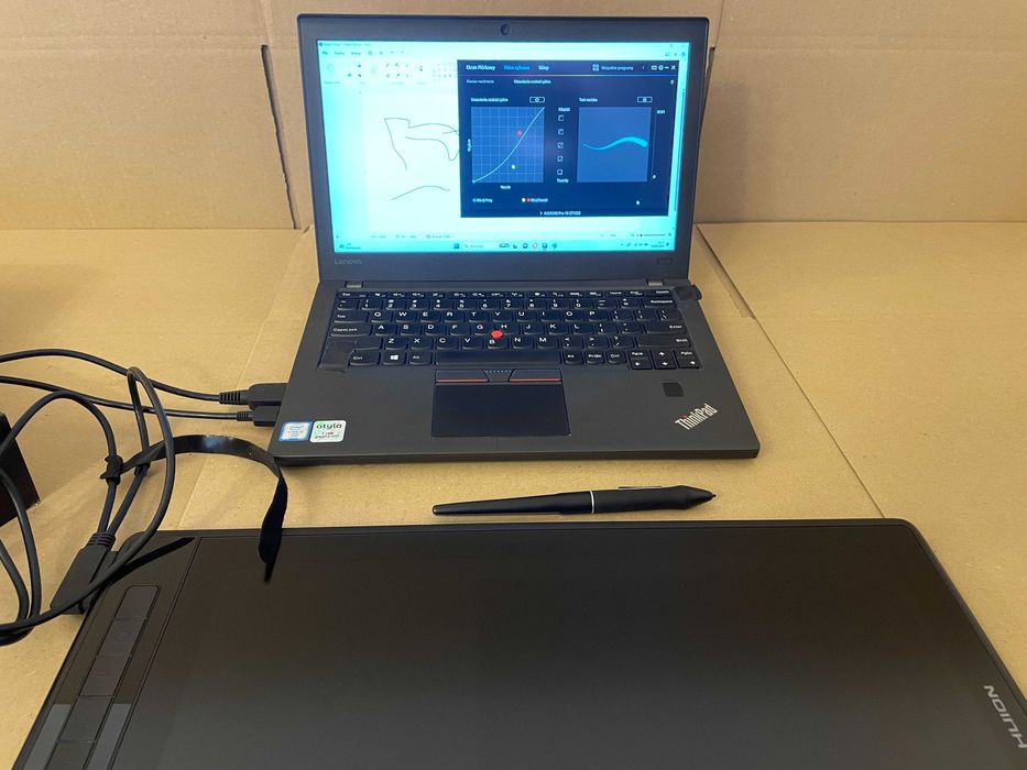 HUION kamvas Pro 16 2.5 k Tablet Graficzny Ekranowy Komplet z wadą