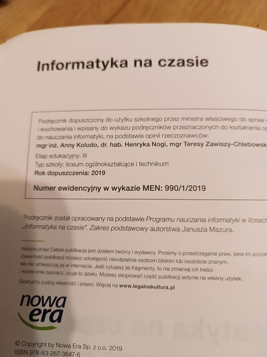 Podręcznik do informatyki