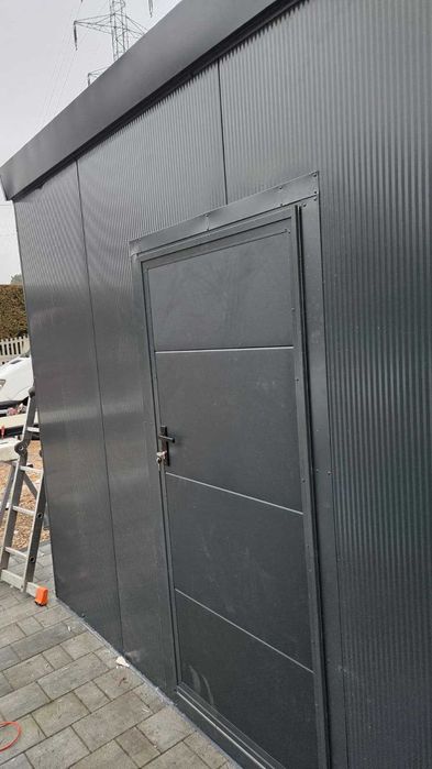 dwustanowiskowu garaż z płty warstwowej 6 x 6 m