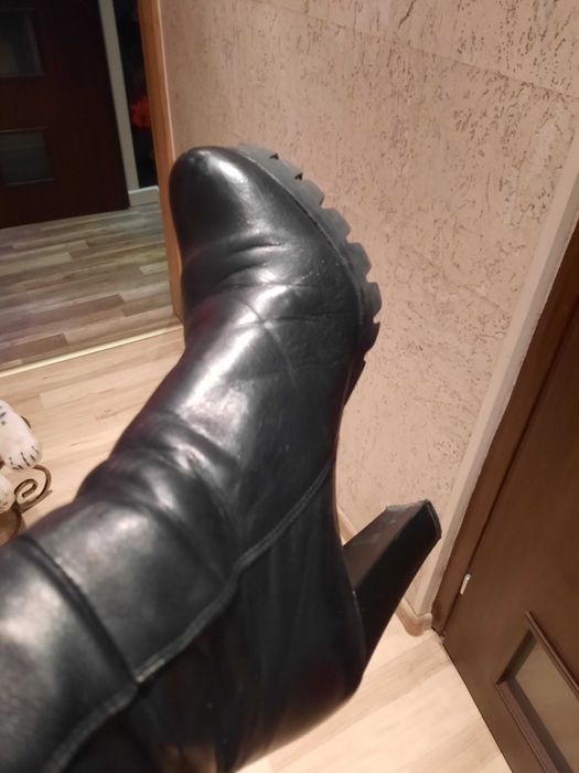 Botki  Kazar skórzane  czarne 38