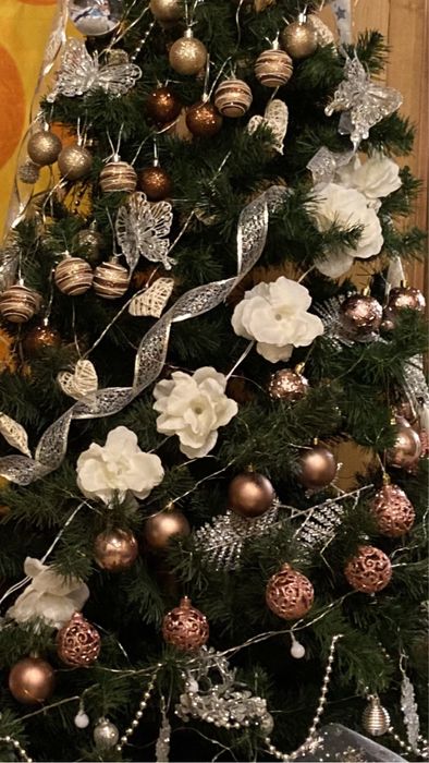 Елочные шары в одной тональности