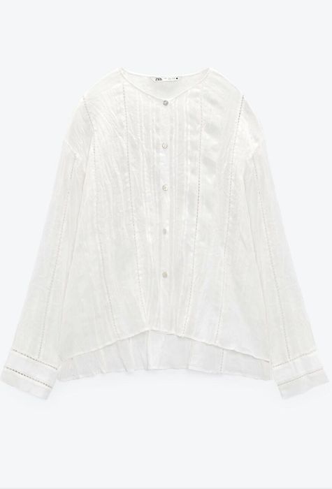 Блуза з рамі zara xl