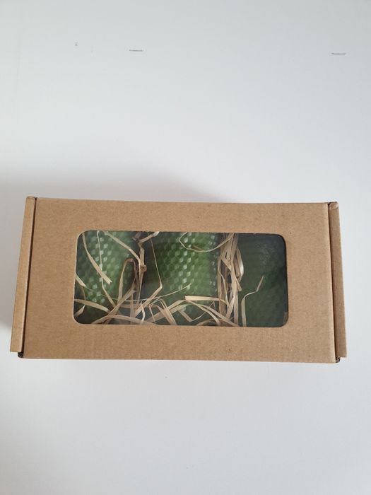 Набір свічок, подарунковий набір, зелені