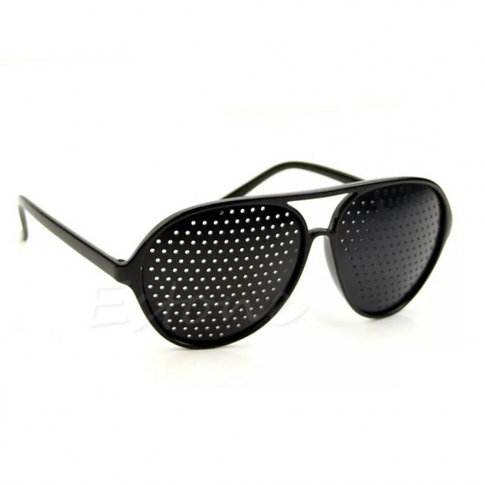 óculos terapêuticos pinhole