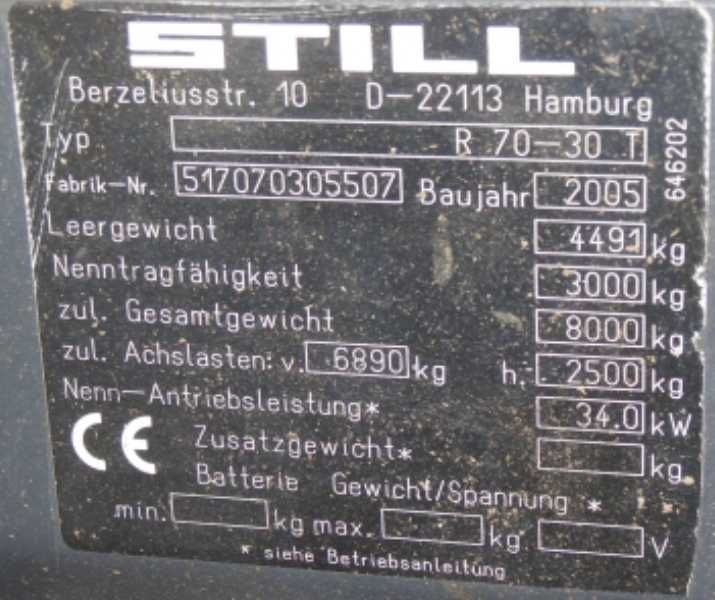 Silnik Spalinowy wózka widłowego STILL R70 30 LPG