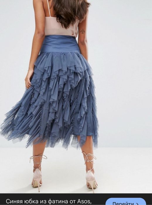 Юбка фатиновая слоистая asos