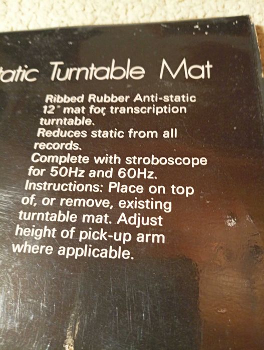 Pinnacle nowa mata antystatyczna do gramofonu