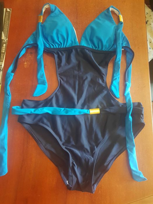 fatos de banho novos senhora, M, triquini azul