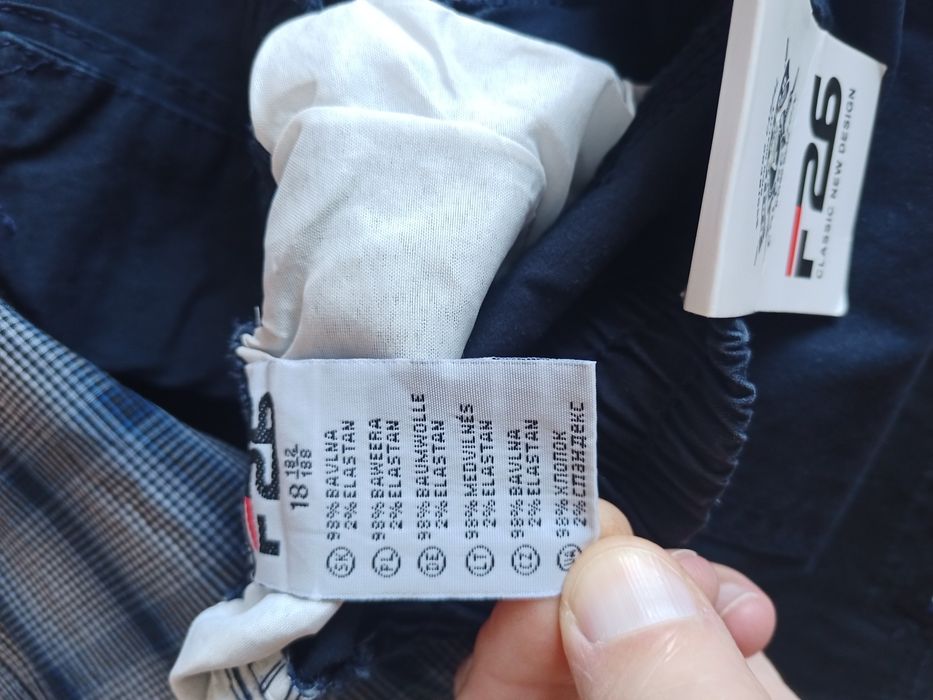 Штаны джоггеры тёмно-синий 18 лет рост 182