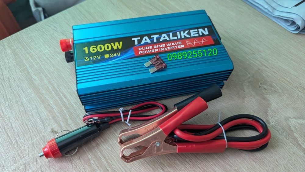 Інвертор 12-220 Tataliken 1600 Вт чиста синусоїда Инвертор 12/220