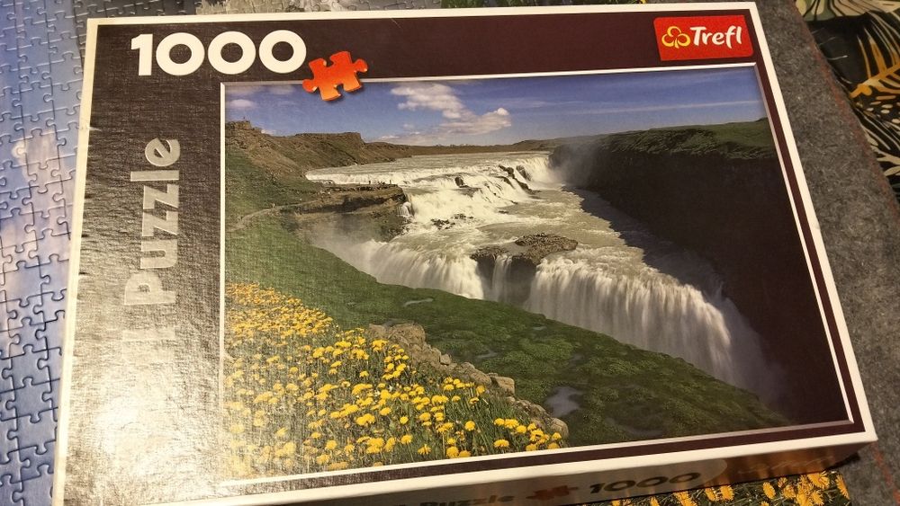 Puzzle 1000 złote wodospady