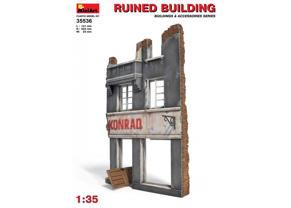 MODELISMO - Miniart 35536 - 1/35- Ruined Building - NOVO e SELADO