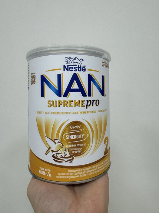 Дитяча суміш NAN Supreme Pro 2 суміш молочна з олігосахаридами 800г