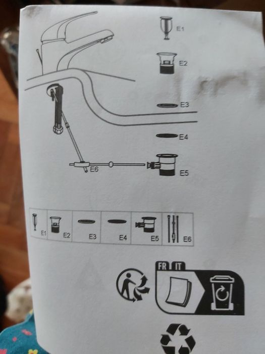 Válvula com respiro plástico LAVATÓRIO E BIDÉ mecanismo antigo