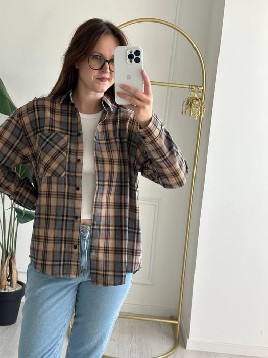 Жіноча бавовняна сорочка, різні кольри в наявності