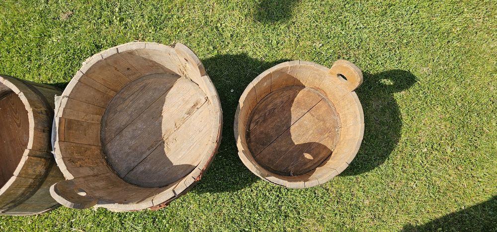 Ceber bania beczka w okuciach