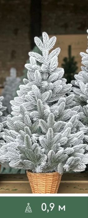 Засніжена ялинка у горщику 0,9 м