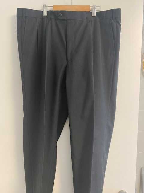 Calças de homem clássicas para inverno, n.º 52, originais, cinzentas