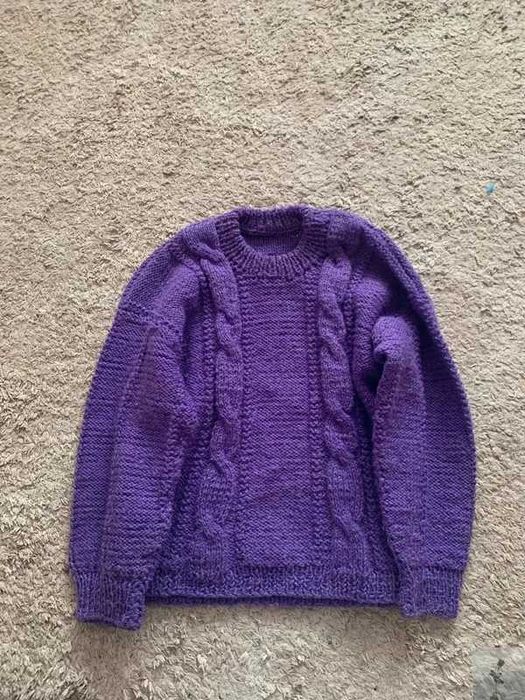 handmade dziany ręcznie sweter