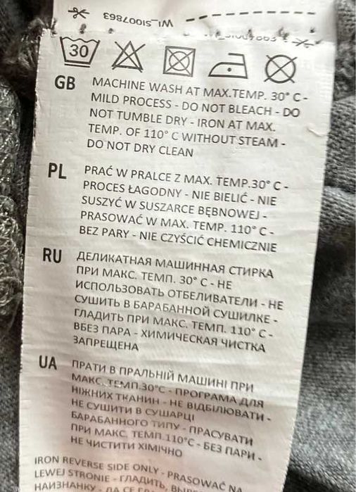 Modny komplet bluzek Sinsay, XS_szara/S_niebieska, bawełna/wiskoza
