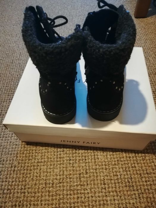 Skórzane trzewiki ocieplane Lasocki 36