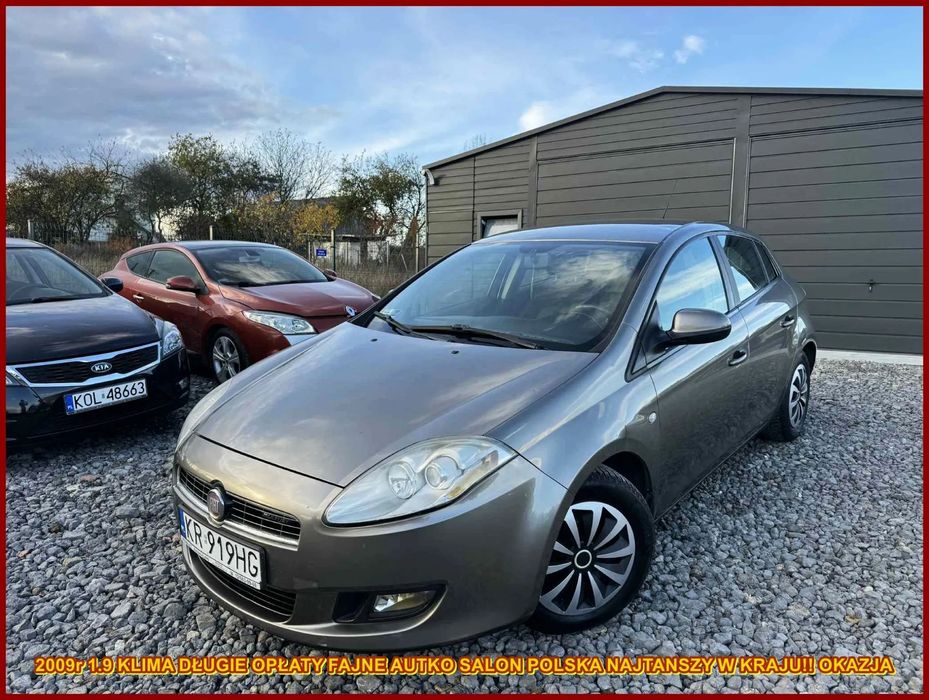 Fiat Bravo 2009r 1.9 Klima Długie Opłaty Najtańszy w Kraju Okazja Salon PL Hak!!