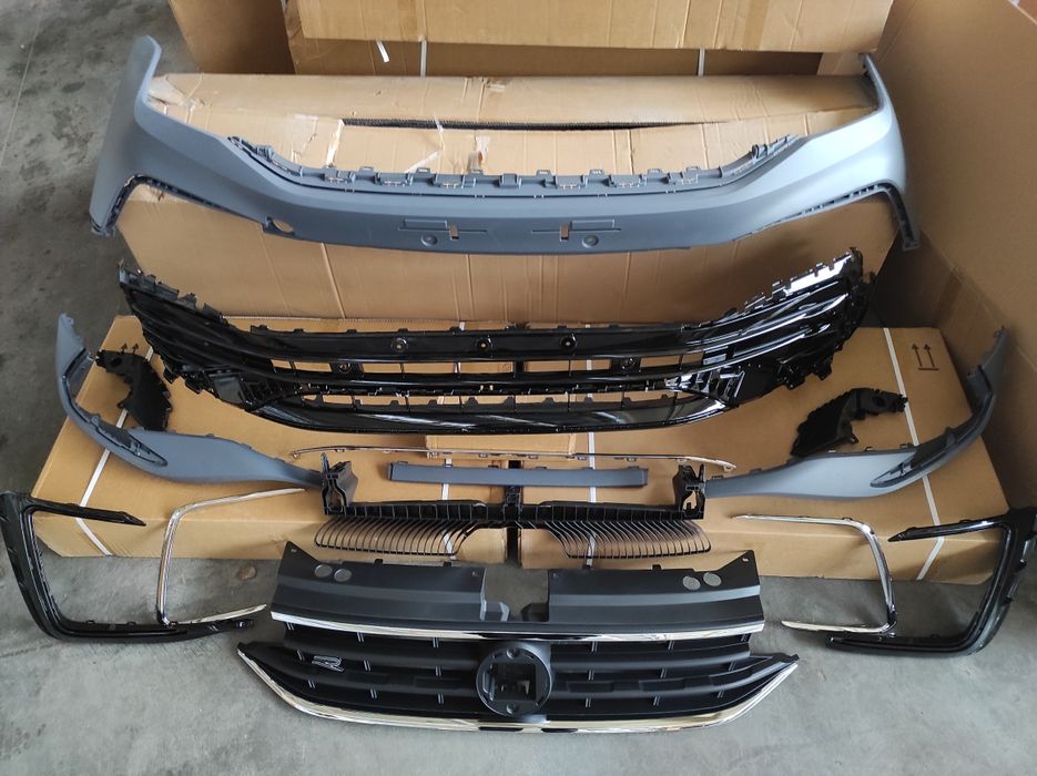 Бампер R-line в сборе Volkswagen Tiguan 2021 2022 2023