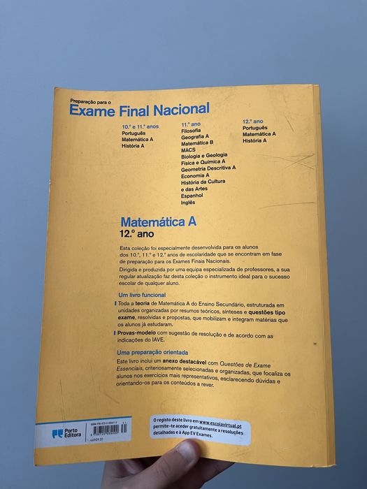 Exame Final Nacional Matemática 12.º