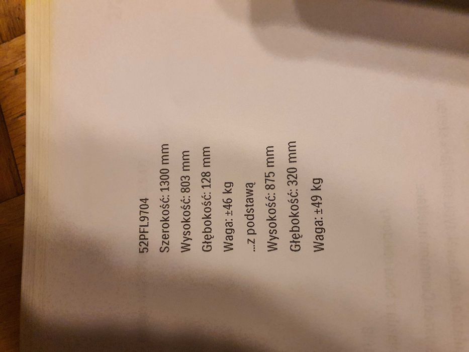 Philips 52" 52PFL9704 Ambilight – sprawny, TV przez dekoder OK