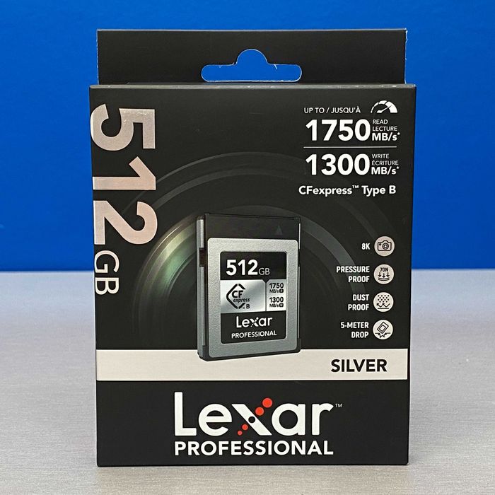 Lexar Professional CFexpress Type B SILVER 512GB (1750/1300MB/s)- NOVO
