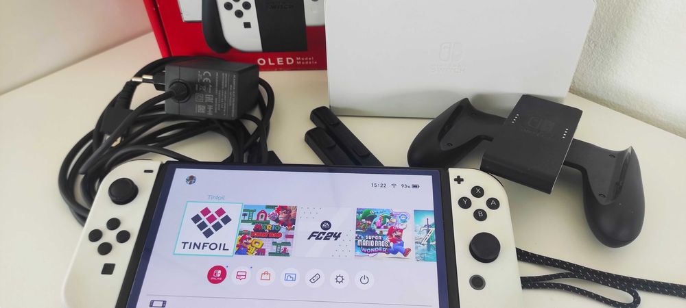 Nintendo Switch Oled - Desbloqueada CFW - Cartão 128gb